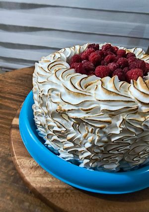 Una foto de Torta tres leches frambuesa