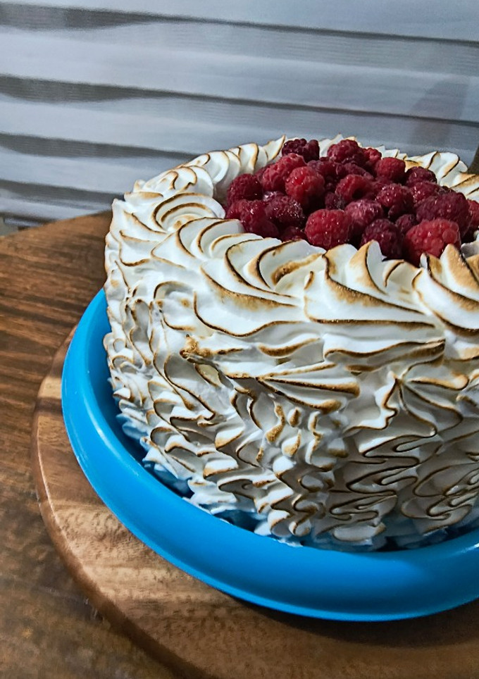 Una foto de Torta tres leches frambuesa