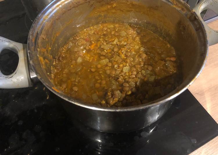 Step-by-Step Guide to Prepare Favorite Little sister’s lentils soup