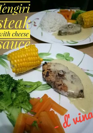 Foto resep Tengiri steak with cheese sauce