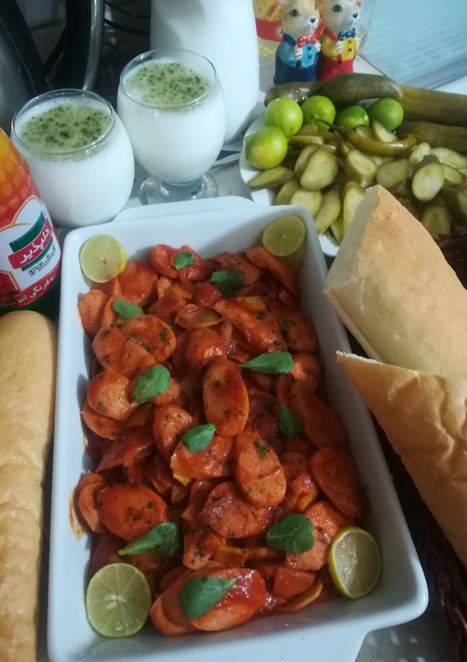 عکسی از دستور سوسیس بندری