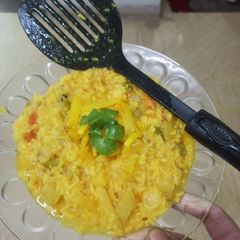 Potato Dal khichdi A picture of Potato Dal khichdi.