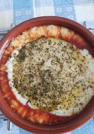 Una foto de Provolone al horno