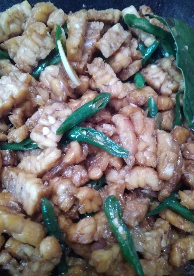 Foto resep Oseng Tempe Lombok Ijo