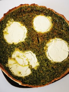 Une photo de Quiche epinard et chèvre
