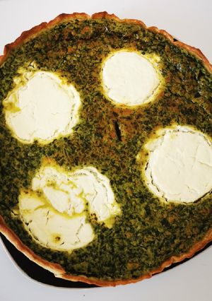 Une photo de Quiche epinard et chèvre