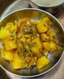 Kathyawadi Dungri Bateta Nu Shaak (Potato Onion Curry) !!