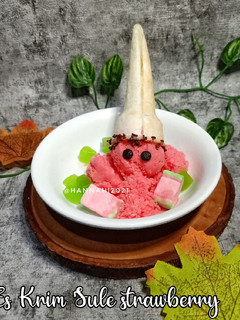 Foto resep Es Krim Sule strawberry