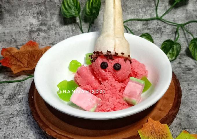 Resep Es Krim Sule strawberry Anti Gagal