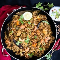 A picture of Horse Gram & Brown Rice Veg. Pulao.