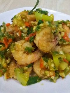Foto resep Udang goreng ijo2