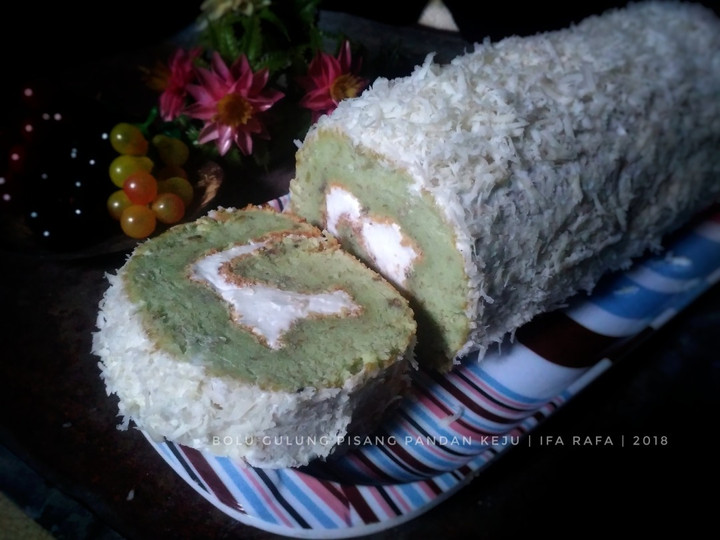 Cara Gampang Menyiapkan Bolu Gulung Pisang Pandan Keju, Bisa Manjain Lidah