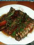 Tiras de chuletas al horno
