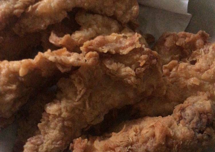 Ayam Kentucky simpel pas untuk anak-anak