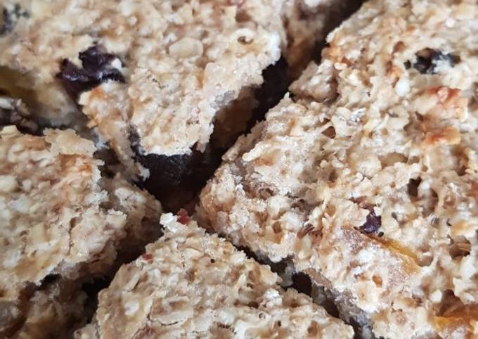 Healthy banana honey flapjack Recipe