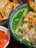 Mì hoành thánh bò viên