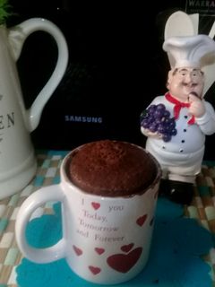 صورة لوصفة كيكة المج بالمايكروويف
