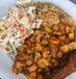 Easy Way Make Recipe Rice excurted by shrimps, plantain and salad and mackerel that is  Makes Drooling, Appealing}