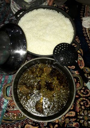 عکسی از دستور خورشت قرمه سبزی،کرفس😋😋👌