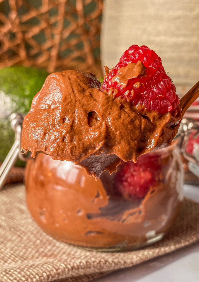 Una foto de Mousse de chocolate exprés 3 ingredientes