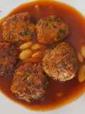 مرقة لوبيا بكعابر السبناخ