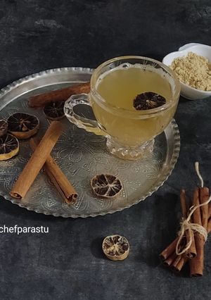 عکسی از دستور چای زنجبیل و دارچین