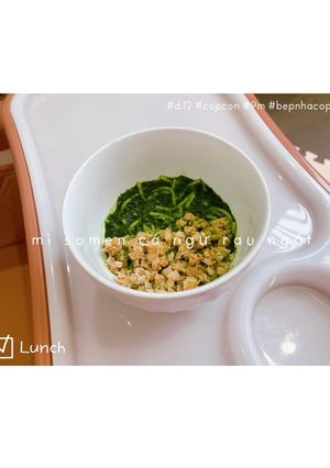 Hình của món Mì somen cá ngừ 🐟 rau ngót.