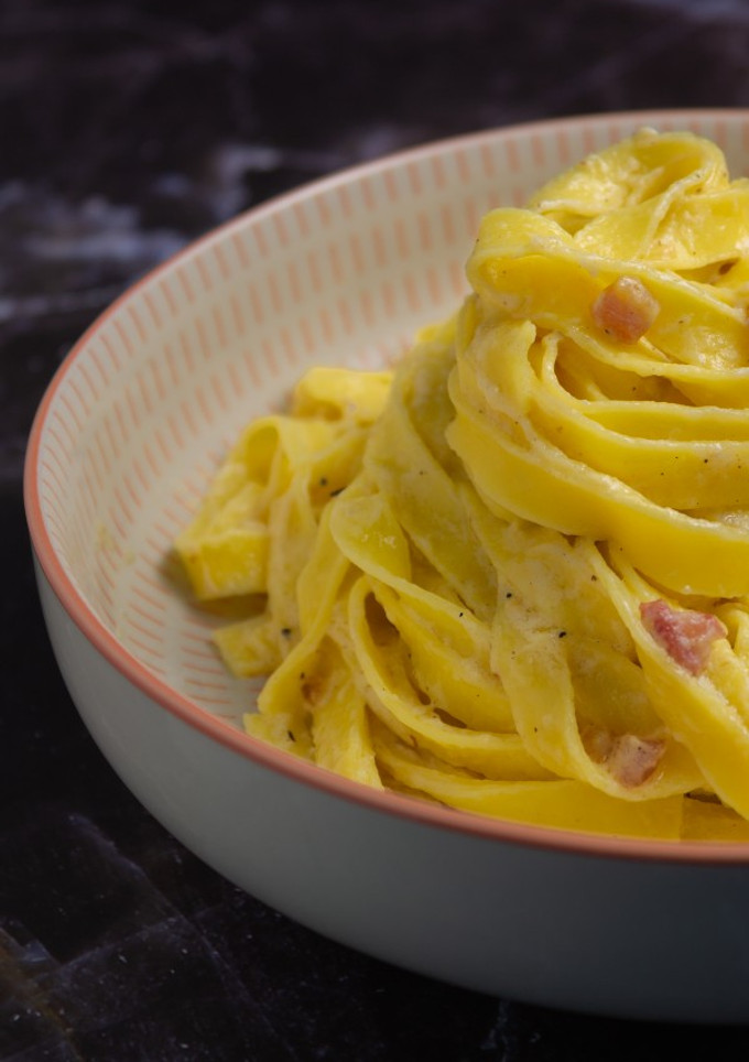 Una foto de Carbonara original