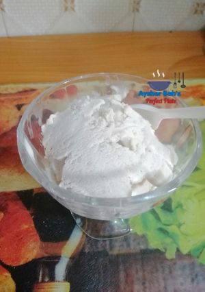 A picture of Homemade Banana Ice-cream🍌🍦.