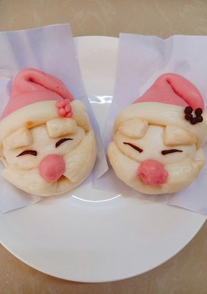 Hình của món Bánh bao đón giáng sinh.