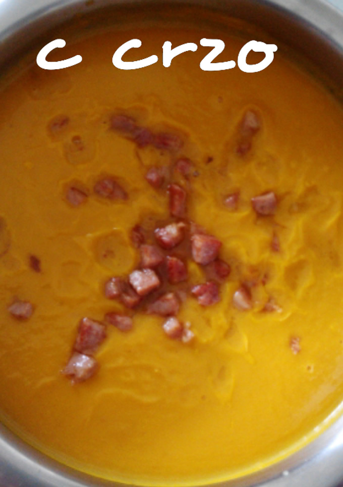 Una foto de Puré naranja