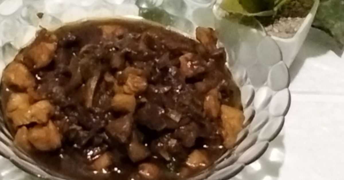 Ayam kecap buat toping mie ayam