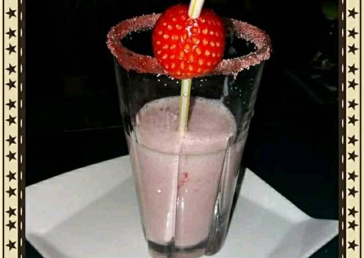 Batido de fresa para diabéticos