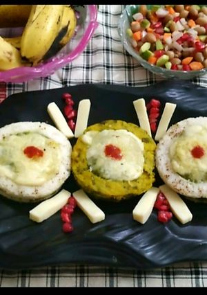 A picture of Dhokla Cheese Disc.