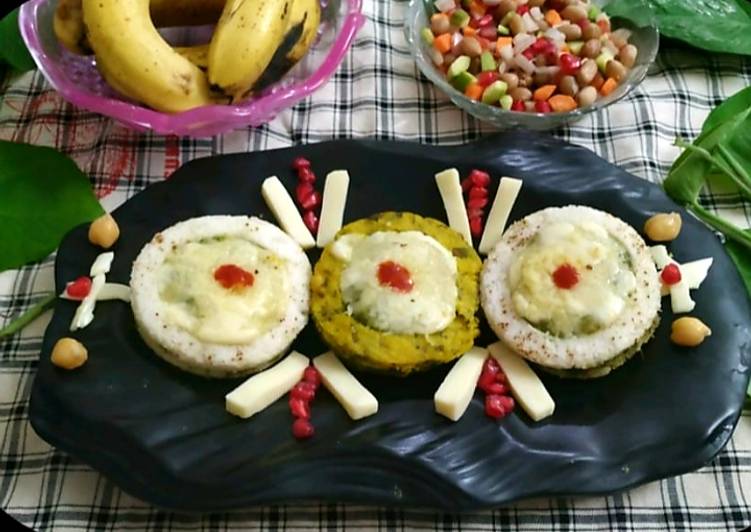 Recipe: Tasty Dhokla Cheese Disc
