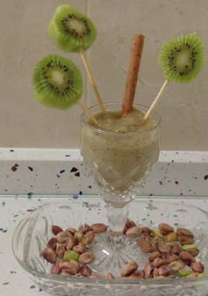 Foto principal de Smoothie de leche merengada y pistachos