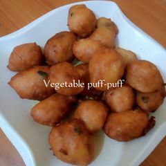 A picture of Vegetables Puff-puff.
