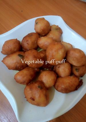 A picture of Vegetables Puff-puff.