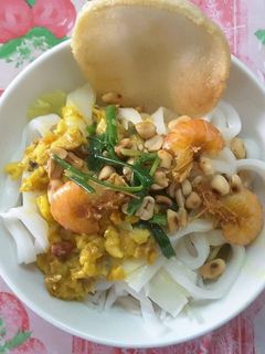 Hình của món Mì quảng cá lóc.