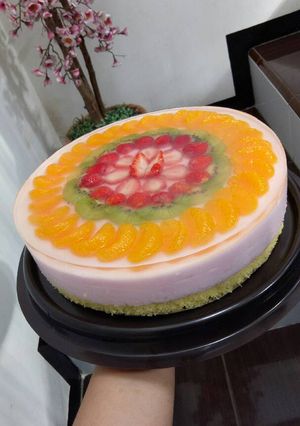 Foto resep Strawberry Orange Pudding Cake