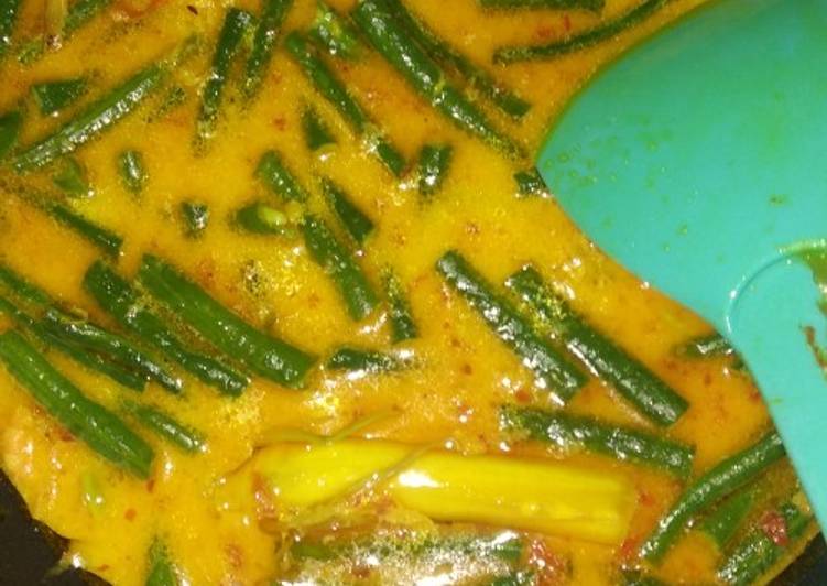 Resep 4. Lodeh kacang panjang udang yang Lezat