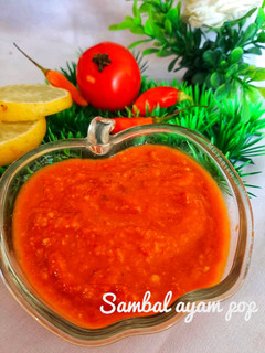 Foto resep Sambal ayam pop