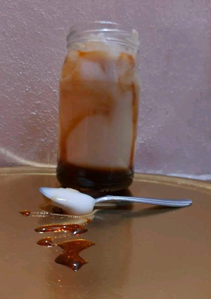 Una foto de Maicena con leche postre fácil