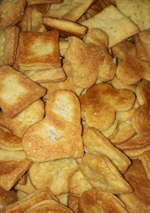 Una foto de Galletitas integral con queso crema