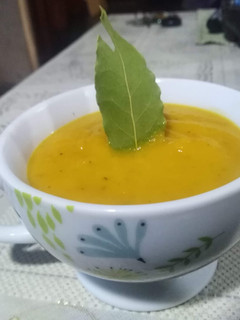 Una foto de Crema de zanahoria al jengibre