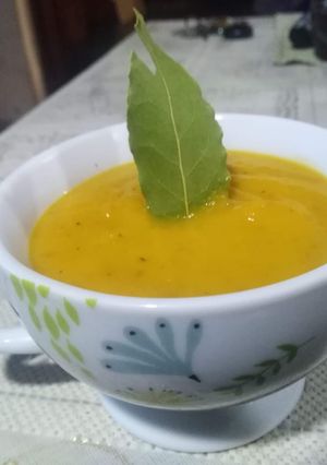 Una foto de Crema de zanahoria al jengibre