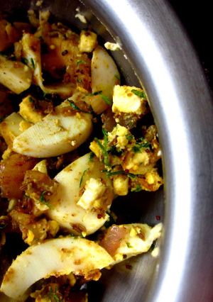 A picture of Boiled Egg Spicy Mix - Boiled Egg Bhurji.