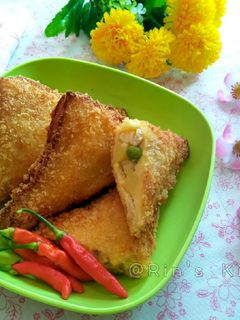Foto resep Roti Tawar Goreng Isi Ayam Sayur