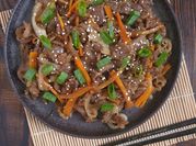Gambar daging iris tipis bulgogi