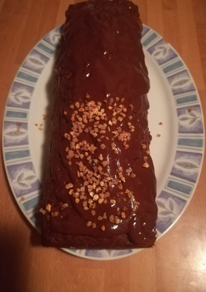 Una foto de Bizcocho de chocolate con zanahoria